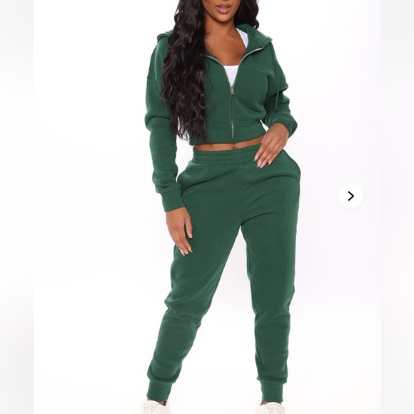 Fashion Nova Pants - Fashion Nova Forest Green Women's Jogger Set